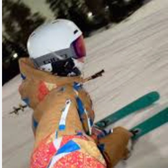 FP Movement Free People Care On The Ascend Pattern Bib Ski Snow Pants Overalls - Picture 7 of 14